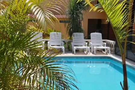 hotel guest pool garden